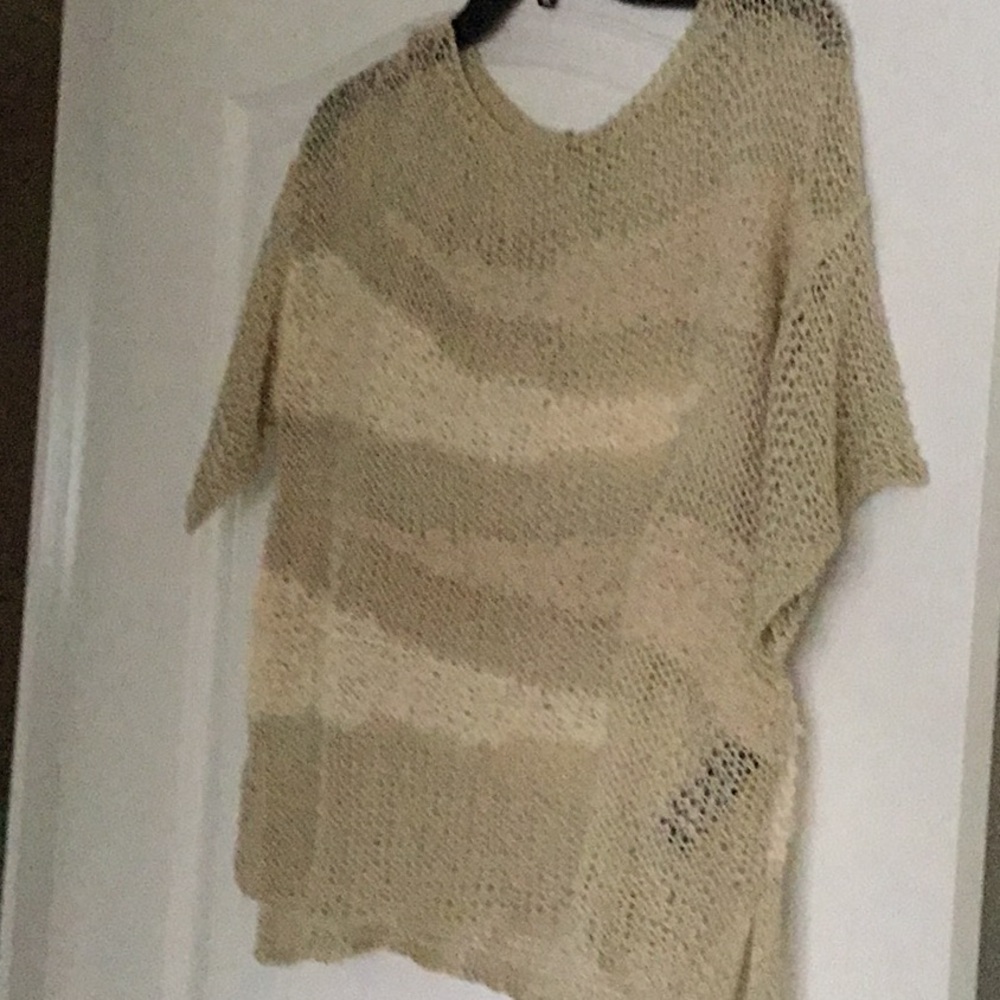 ZARA Women's Beige Knit Blouse